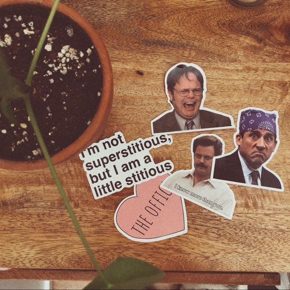 Netflix Special Stickers (The Offce, Parks& Rec) - Picture 1 of 1